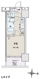 エスティメゾン錦糸町2 1Kの間取図画像