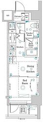 Raffistar中野本町 1DKの間取図画像