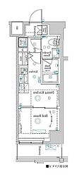 Raffistar中野本町 1DKの間取図画像