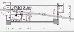 ル・リオン品川二葉 1Kの間取図画像