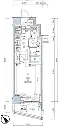 スパシエグランス学芸大学 1Kの間取図画像