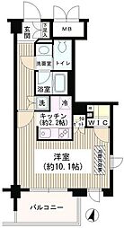 アゼリアテラス新宿 ワンルームの間取図画像