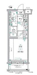 レアライズ新小岩 1Kの間取図画像