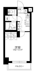 菱和パレス上馬 1Kの間取図画像