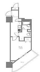 ガラ・ステージ目黒不動前 1Kの間取図画像