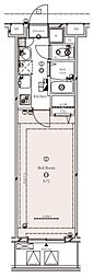 TRADIS日暮里E 1Kの間取図画像