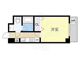 レ・コンフォルト 2階1Kの間取り