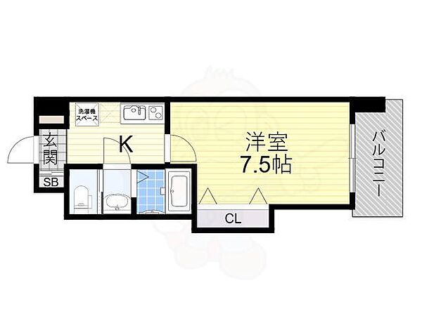 大阪府大阪市阿倍野区天王寺町北３丁目(賃貸マンション1K・4階・25.11㎡)の写真 その2