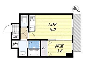 大阪府大阪市東成区玉津１丁目（賃貸マンション1LDK・5階・29.01㎡） その2