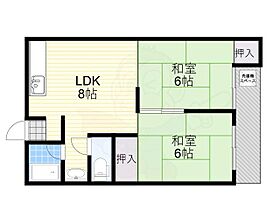 大阪府東大阪市足代北１丁目（賃貸マンション2LDK・2階・42.00㎡） その2