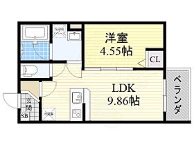 プレジール林寺  ｜ 大阪府大阪市生野区林寺５丁目6番3号（賃貸アパート1LDK・2階・33.12㎡） その2