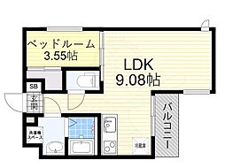 Royal Maison 城東 4階1LDKの間取り