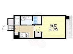 レオンヴァリエ長堀通 1Kの間取図画像