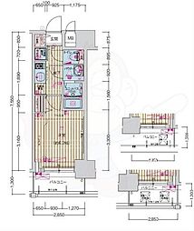 プレサンス高津公園ディオ 1Kの間取図画像