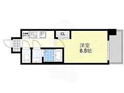 ブランシエスタ森ノ宮 1Kの間取図画像