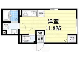 マルベリーガーデン ワンルームの間取図画像