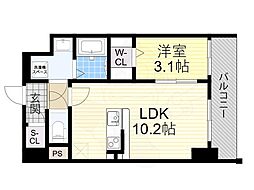 ベルンガーデン林寺 1LDKの間取図画像