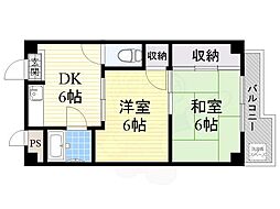 メゾンダイコー 2DKの間取図画像