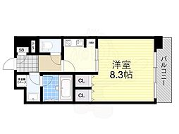 KDXレジデンス本町橋 1Kの間取図画像