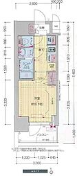 プレサンス松屋町VIGOROUS 1Kの間取図画像