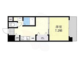 ヴェール・カステージュ深江北 1DKの間取図画像
