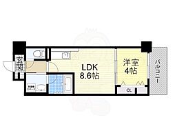 リアライズ小路駅前 1LDKの間取図画像