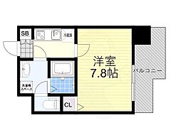 M'PLAZA布施駅前参番館 1Kの間取図画像