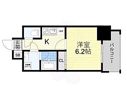 SEIWAPALACE真田山公園南 1Kの間取図画像