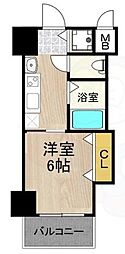 CITYSPIRE布施 1Kの間取図画像