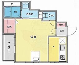 大阪市生野区生野西3丁目アパート 1Kの間取図画像
