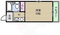 アメニティ・プラザ 1Kの間取図画像