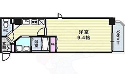 メゾン夕陽ヶ丘 1Kの間取図画像