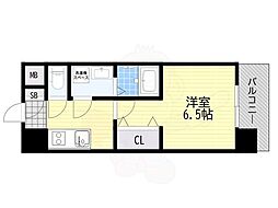 ファステート大阪アステール 1Kの間取図画像