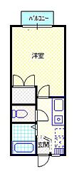 アクシス・3 1Kの間取図画像