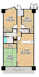 グレーシィ須磨アルテピア3番街・2 2SLDKの間取図画像