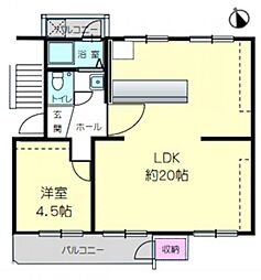 間取図画像 1LDK