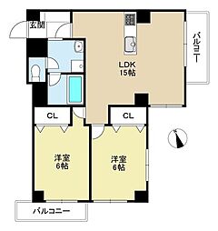 間取図画像 2LDK