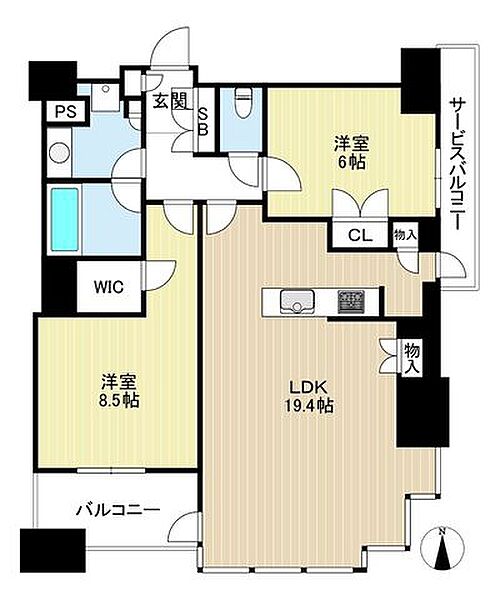 間取りを拡大表示