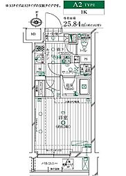 REGALIZ明大前 1Kの間取図画像