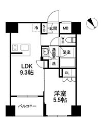 CRESTCOURT世田谷松原 1LDKの間取図画像