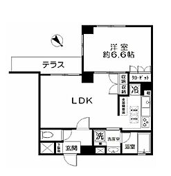 イトーピア幡ケ谷 1LDKの間取図画像