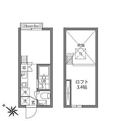 スタイル笹塚 ワンルームの間取図画像