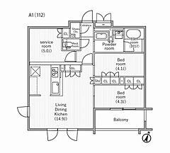 物件の間取り