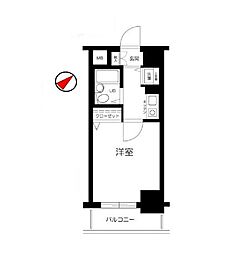 フェニックス笹塚壱番館 1Kの間取図画像
