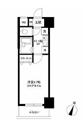 ロリエ笹塚 1Kの間取図画像