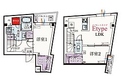 世田谷区駒沢1丁目マンション 2LDKの間取図画像