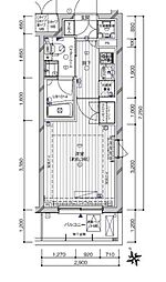 京急本線 京急蒲田駅 徒歩9分の賃貸マンション 4階1Kの間取り