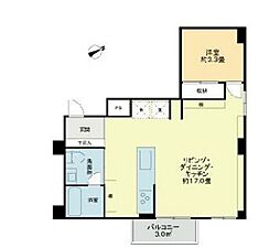 京急本線 梅屋敷駅 徒歩10分の賃貸マンション 1階1LDKの間取り