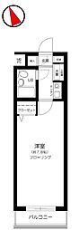 日神パレステージ三軒茶屋 1Kの間取図画像
