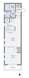 ビバリーホームズ笹塚 1DKの間取図画像